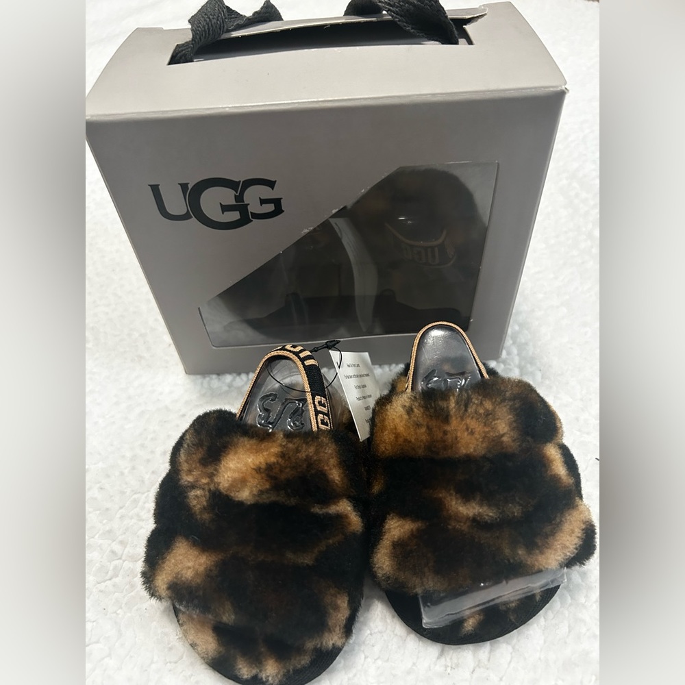 UGG: Fluff Yeah Slide Panther Print